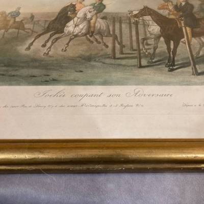 Paire d'Estampes, chevaux, d'Après Carle Vernet