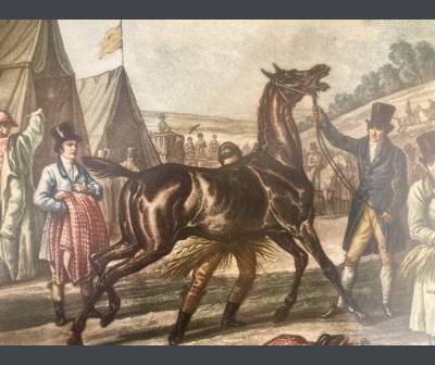 Paire d'Estampes, chevaux, d'Après Carle Vernet