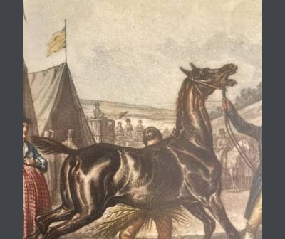 Pair of Prints, horses, after Carle Vernet
