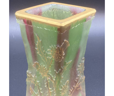 Daum. Vase With Thistles.