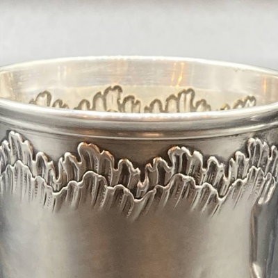 Solid Silver Coffee Cup. Louis XV Style