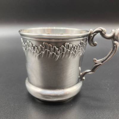 Solid Silver Coffee Cup. Louis XV Style
