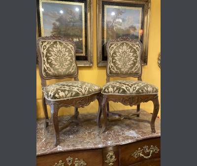 Pair of chairs. Regence. Period. XVIIIth