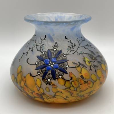 Legras. Enameled vase, Circa 1920