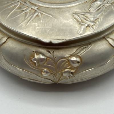 Adolphe RIVET. Silver Box, Period 1900 Art Nouveau