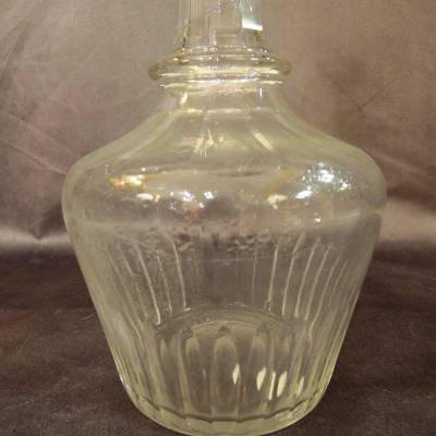 Old crystal decanter