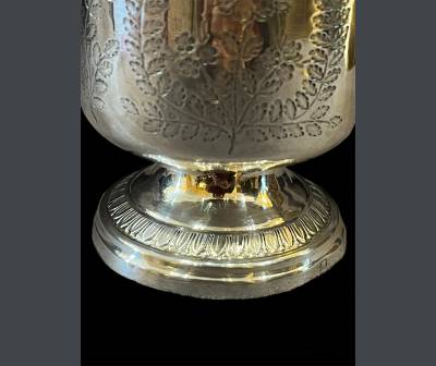 Solid Silver Pedestal Timpani. XIXth century period