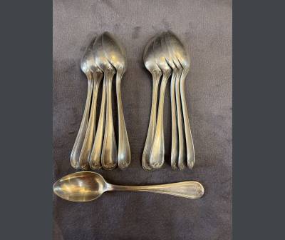 10 Christofle mocha Spoons