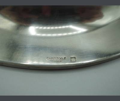 Christofle+ Dessous de carafe en métal argenté