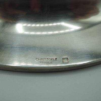 Christofle+ Silver metal decanter bottom