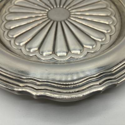 Christofle+ Silver metal decanter bottom