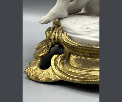 Sevres. Paire De Biscuits Montés et  Bronze , +Epoque  Napoléon III