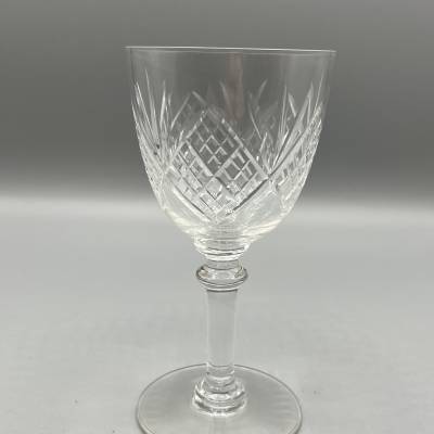 St. Louis.  Set Of 12 Crystal Port Glasses,+ Chantilly Model
