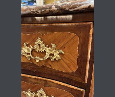 Small Marquetry Chest Of Drawers, Regency Period