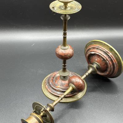 Pair of antique candle holders 19th