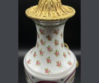 Porcelain Lamp, Louis XVI Style