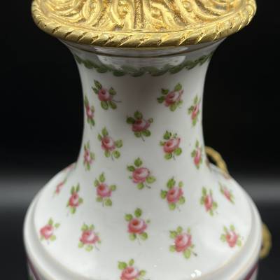 Porcelain Lamp, Louis XVI Style