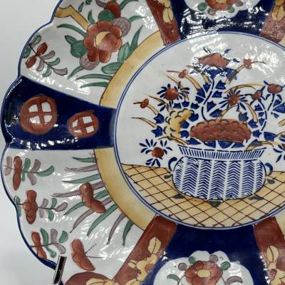 Pair Of Dishes, Imari Japan porcelain. XIXth Century
