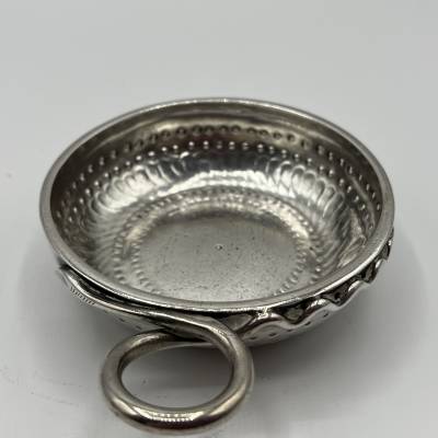 Wine Cup, Tastevin In Solid Silver. Late eighteenth, Early nineteenth century