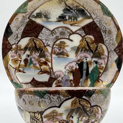 Service à Thé En Porcelaine Du Japon ( Kutani ?) Epoque XIXè