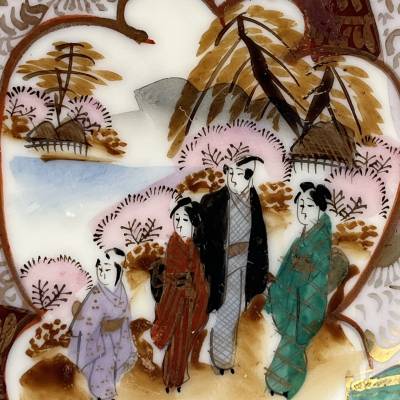 Service à Thé En Porcelaine Du Japon ( Kutani ?) Epoque XIXè