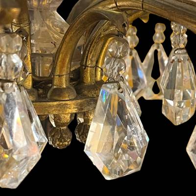 Rock Crystal Chandelier. Louis XVI Style