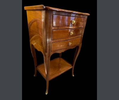 Pair Of Mahogany Bedside Tables. Period End XIXth Century