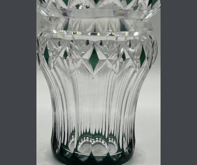 Crystal Vase From Val Saint Lambert. Signed