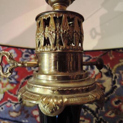 Pair Of Porcelain Lamps. Napoleon III Period