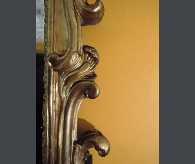 Mirror In Golden Wood. Louis XV Period