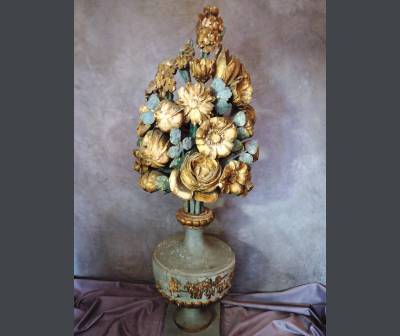 Bouquet De Fleurs En Bois Sculpté. XVIIIè. Epoque Louis XVI