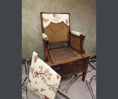 Cane Aisance Chair, Known As Pierced Chair, Louis XVI Period