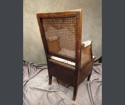 Cane Aisance Chair, Known As Pierced Chair, Louis XVI Period