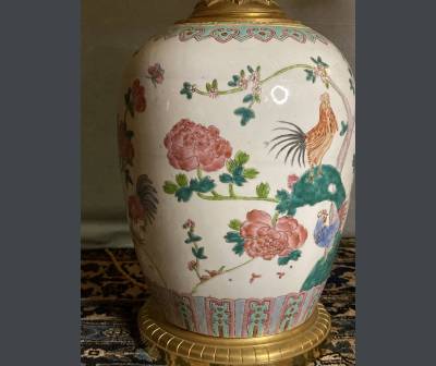 Chinese Porcelain Lamp. Early 20th Century