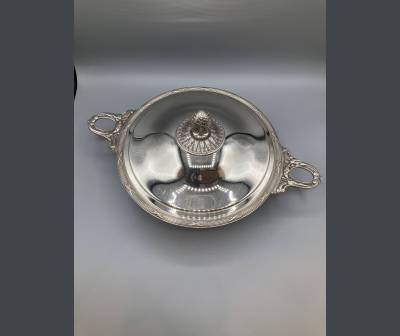 Christofle. Silver-plated vegetable dish, Louis XVI style