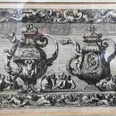 The Other one. Pair Of Engravings. Period XVIIth Century